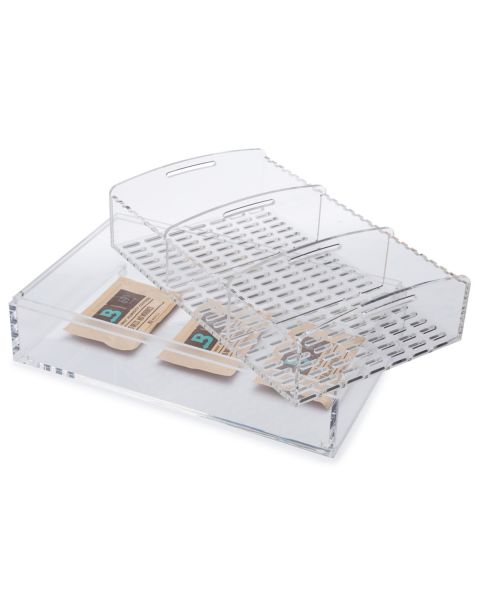 Humidor Boveda mare din acrylic, pentru 75 de trabucuri